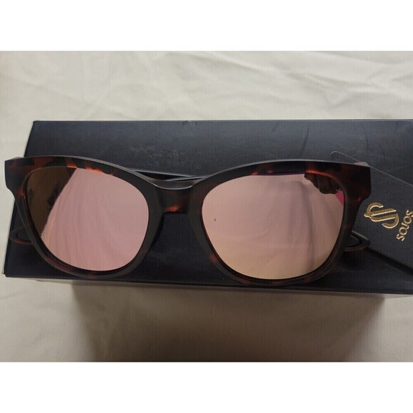 SOJOS Retro Round Polarized Sunglasses for Women Men Ancient Tortoise/Grey - Picture 8 of 9